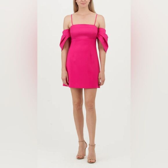 LIKELY Capri Mini Dress in Fuchsia, Size 2 - Picture 3 of 9